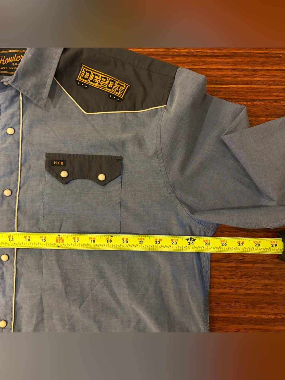 Howler Brothers Crosscut Deluxe Donn's Depot Pearl Snap Shirt XL Rare - Picture 4 of 8